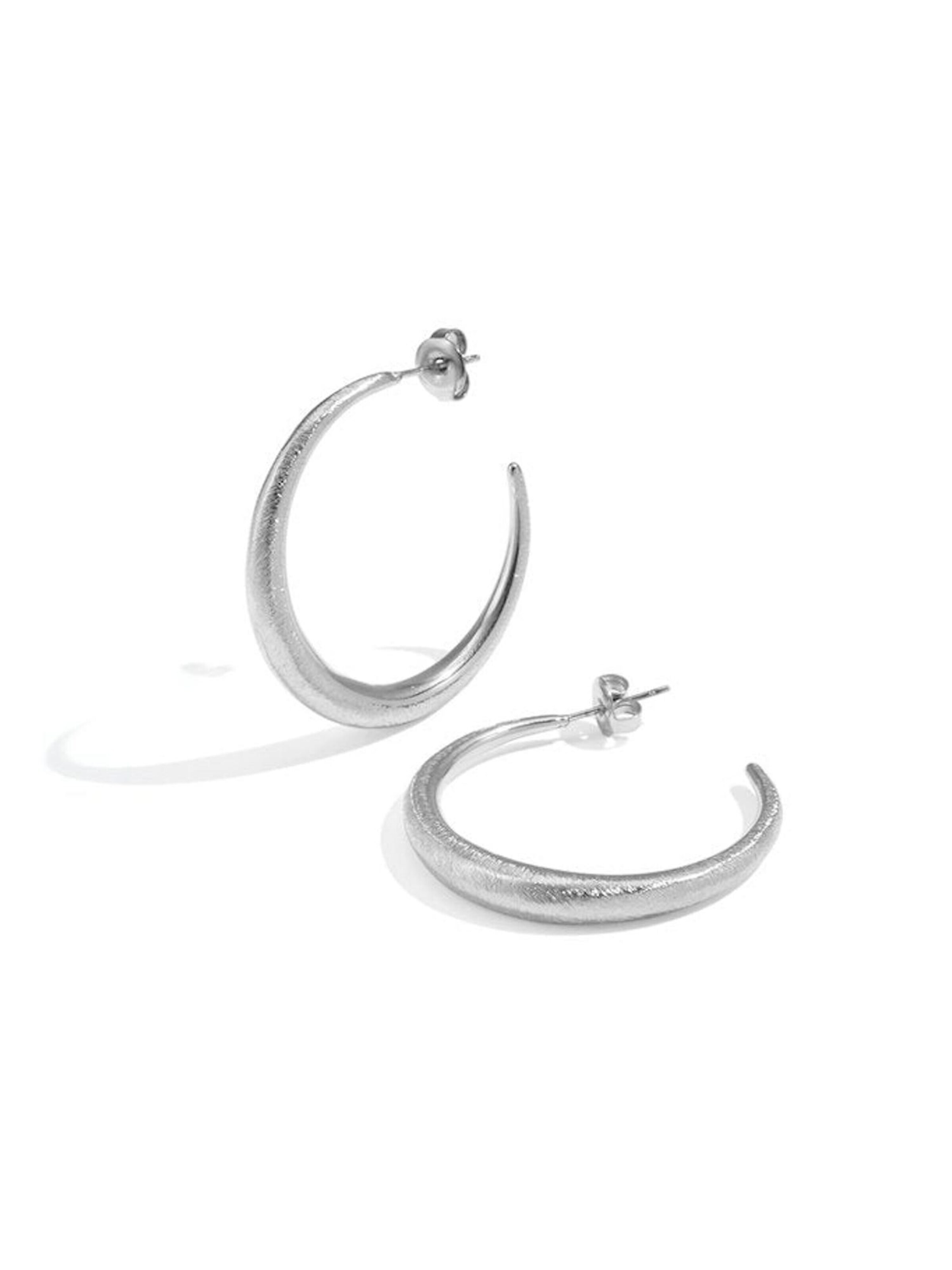 Cala Rose Ohrringe 'HARPER'‌‌‌‌‌ in Silber: Vorderseite