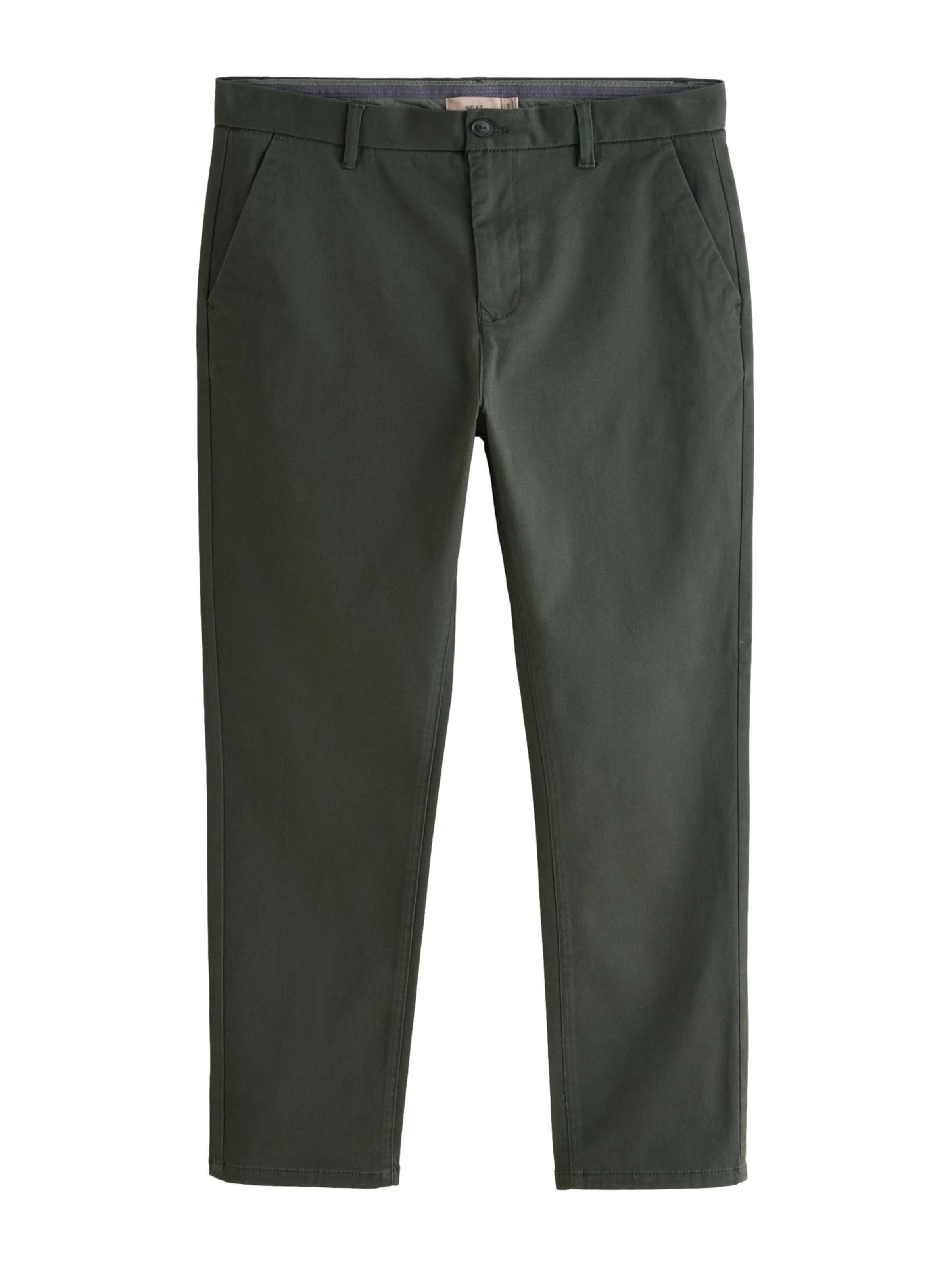 Next Слим Брюки-чинос в Зеленый: спереди