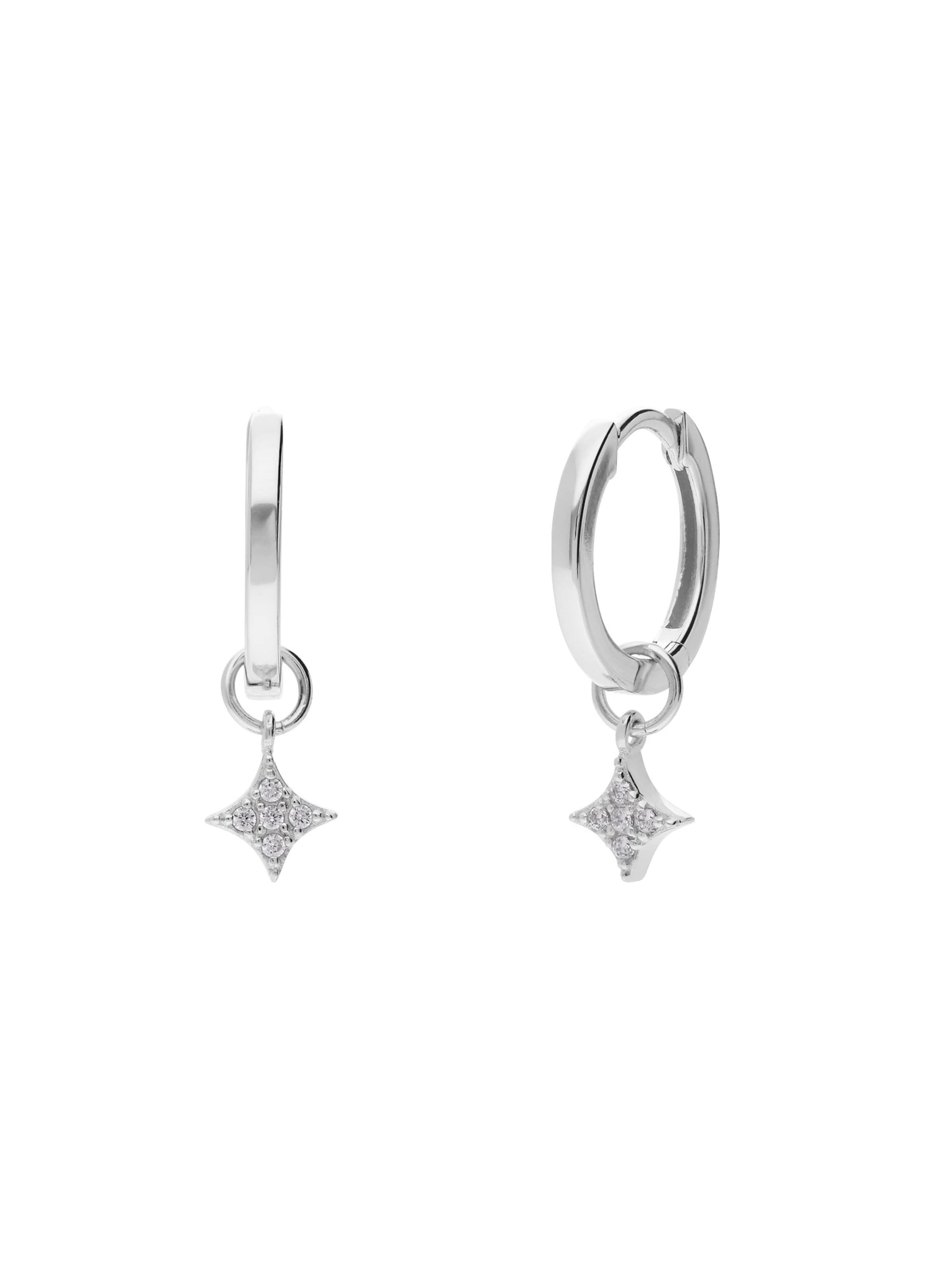 Lucardi Earrings 'Stern' in Silver, Item view