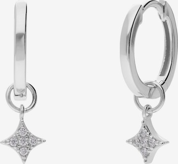 Boucles d'oreilles 'Stern' Lucardi en argent : devant