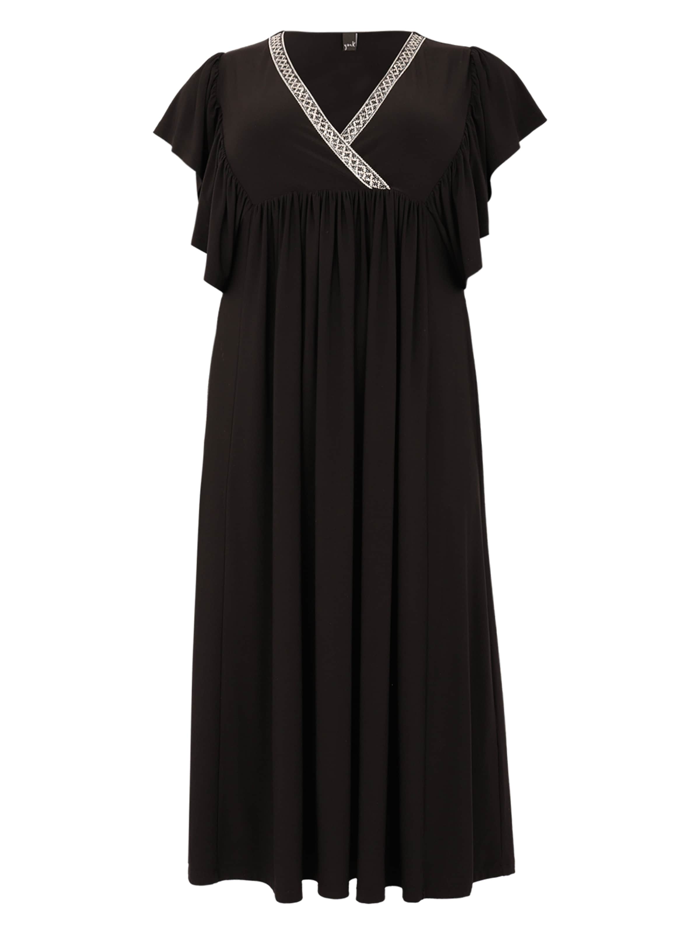 YOEK Jurk in Zwart: voorkant