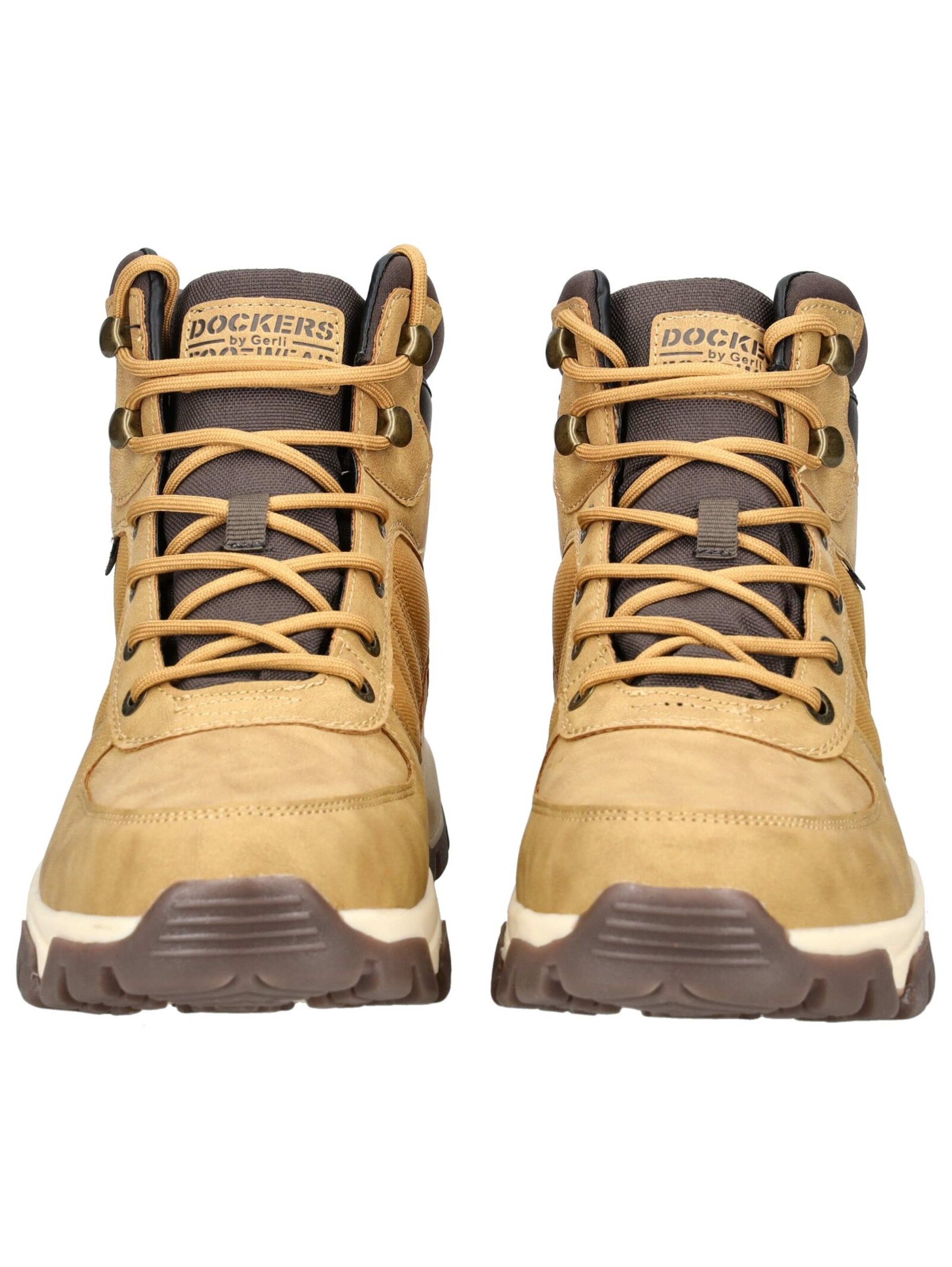 Dockers by Gerli Lace-Up Boots in Yellow