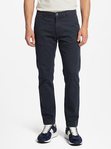 Regular Pantalon chino Lindbergh en bleu : devant