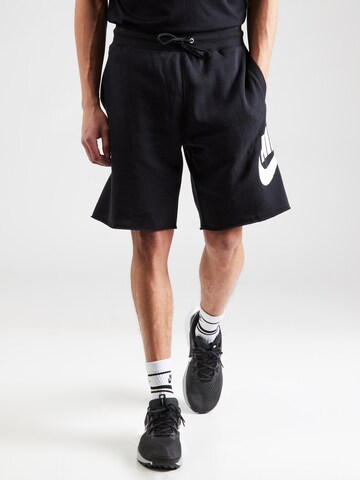 Loosefit Pantaloni 'CLUB ALUMNI' di Nike Sportswear in nero: frontale