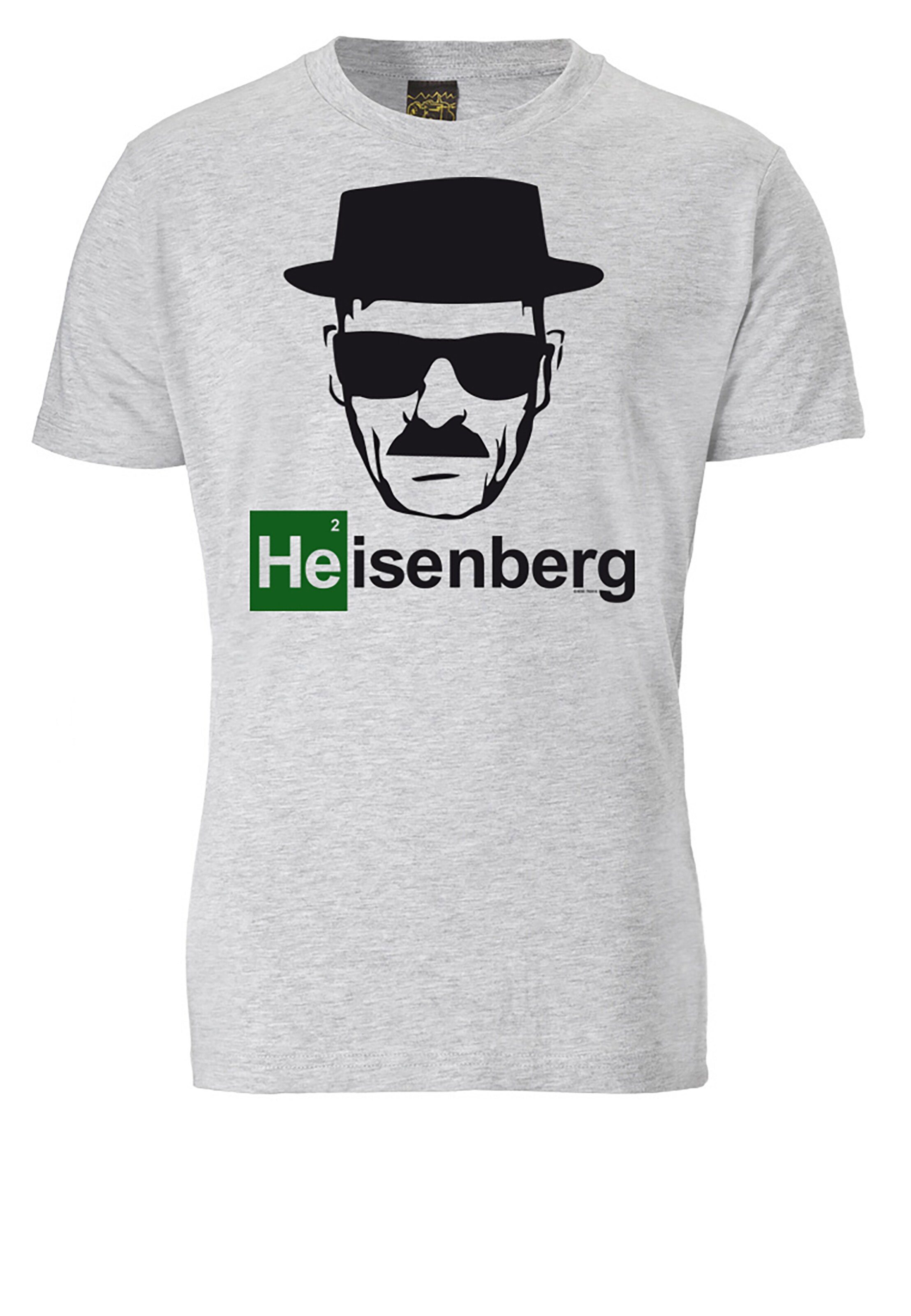 LOGOSHIRT Shirt 'Heisenberg' in Grijs: voorkant
