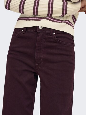 Wide Leg Jean 'ONLMadison' ONLY en rouge