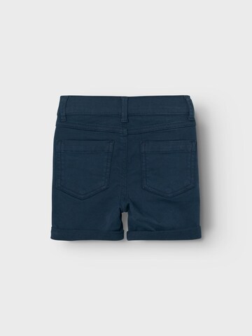 Coupe slim Pantalon 'SILAS ISAK' NAME IT en bleu