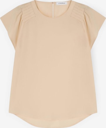 Chemisier MOTIVI en beige : devant