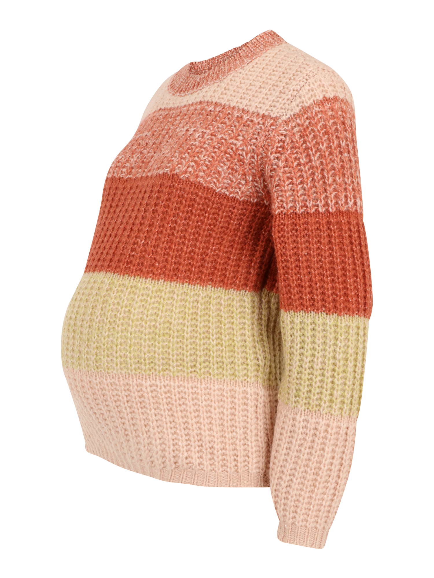 Pieces Maternity Sweter Ena w kolorze Nakrapiany Czerwony, Rdzawoczerwony, Różowy Pudrowym 