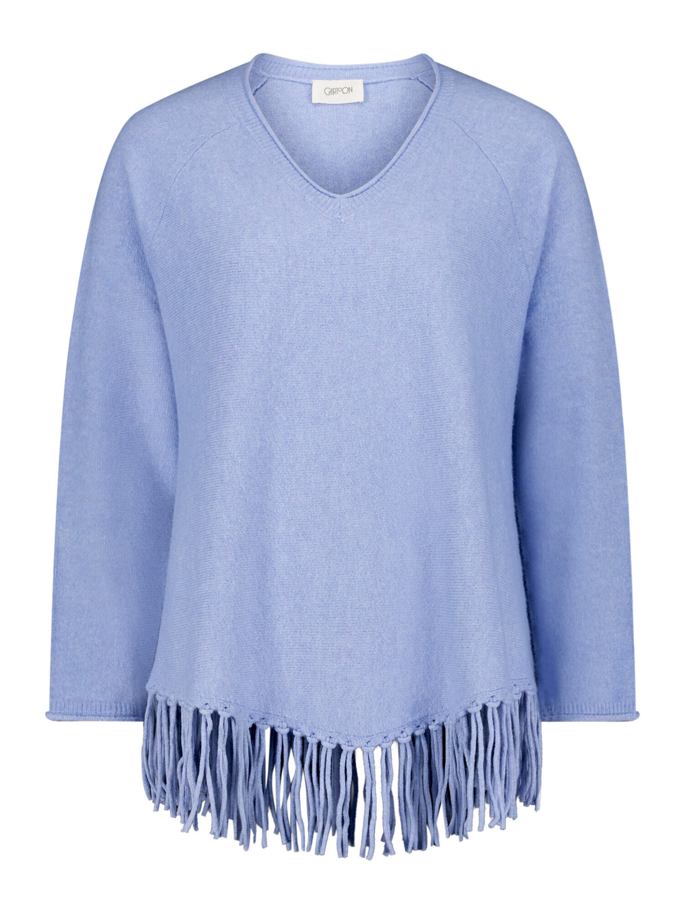 Cartoon Pullover in Blau: Vorderseite