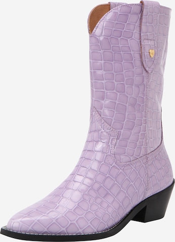 Fabienne Chapot - Botas de cowboy 'Pippa' em roxo: frente