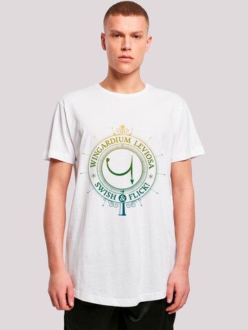 T-Shirt 'Harry Potter Spells Charms' F4NT4STIC en blanc : devant