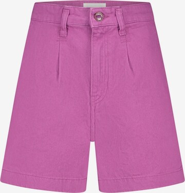 Fabienne Chapot Loose fit Pleat-Front Pants in Purple: front