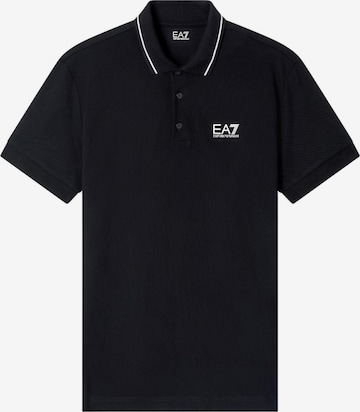 T-Shirt 'EA7 EMPORIO ARMANI JERSEY POLO SHIRT POLO' EA7 Emporio Armani en noir : devant