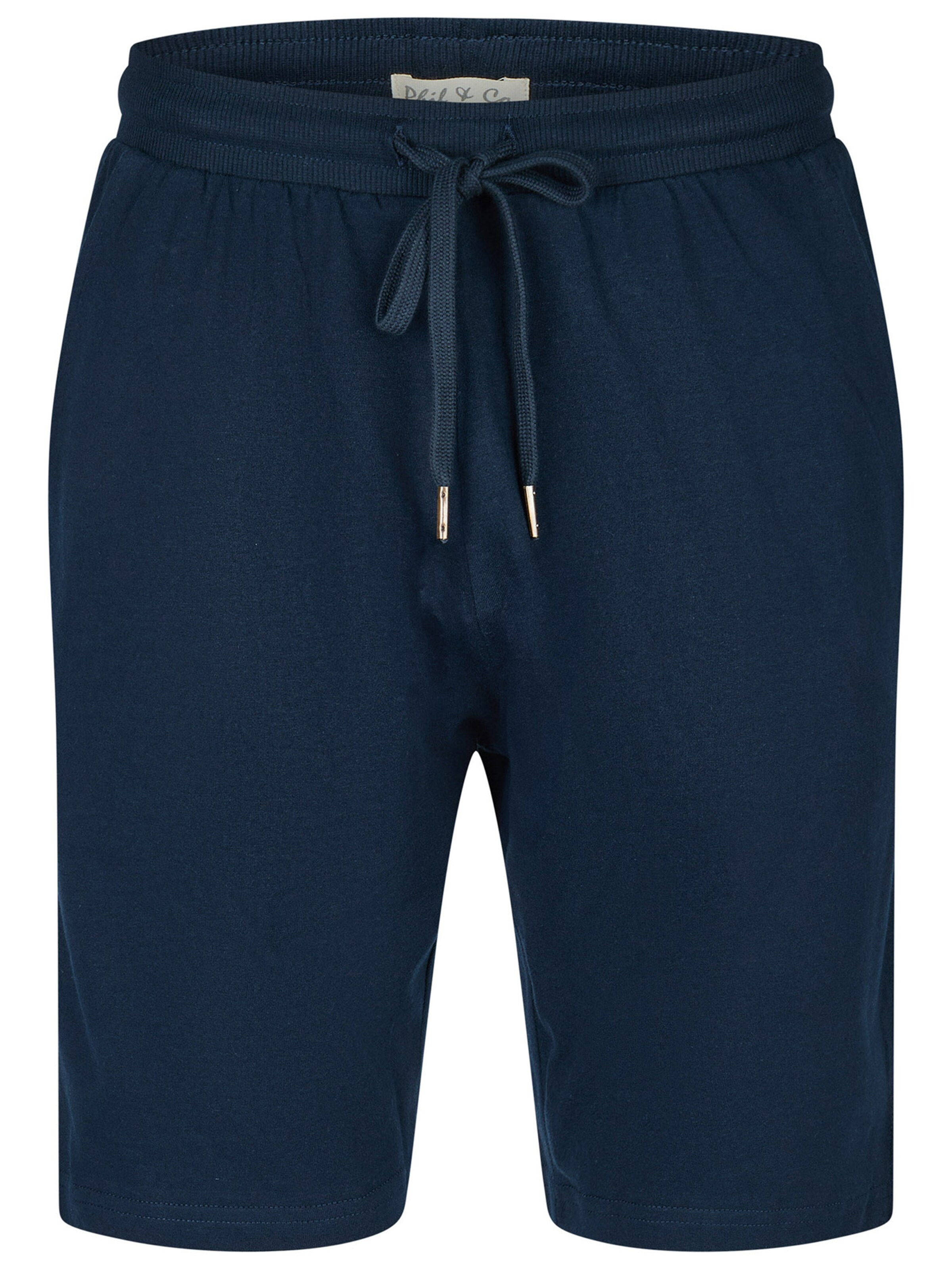 Phil & Co. Berlin Pajama short ' Classics ' in Blue