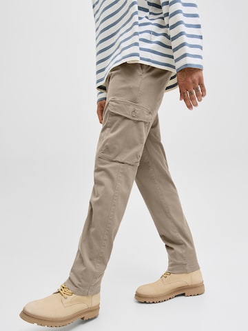 JACK & JONES Конический (Tapered) Брюки-карго 'JPSTACE ARTHUR' в Коричневый