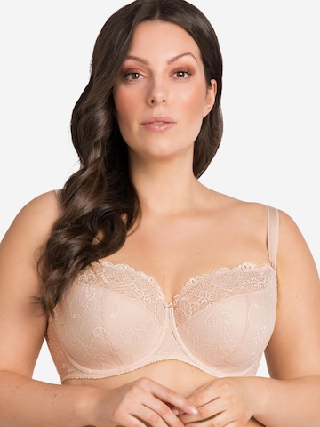 Gorsenia T-shirt Bra 'K357 Blanca' in Beige