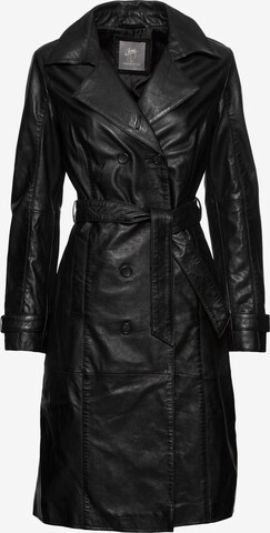 Gipsy Between-Seasons Coat in Black: front