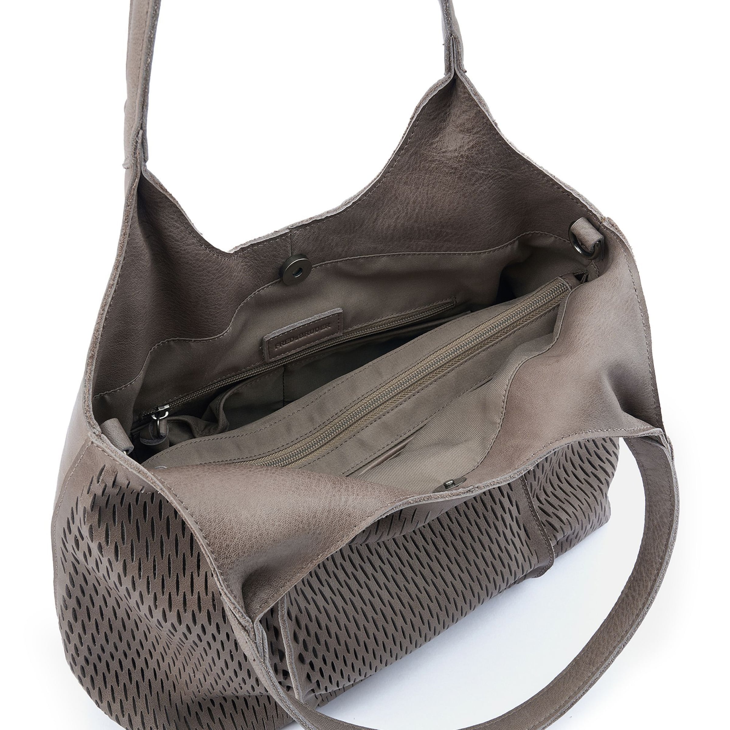 FREDsBRUDER Schoudertas 'Soft Cut' in Bruin