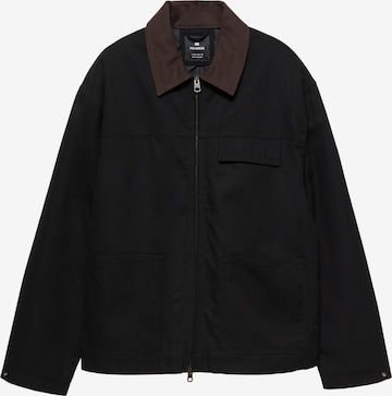 Pull&Bear Kurtka przejściowa w kolorze czarny: przód