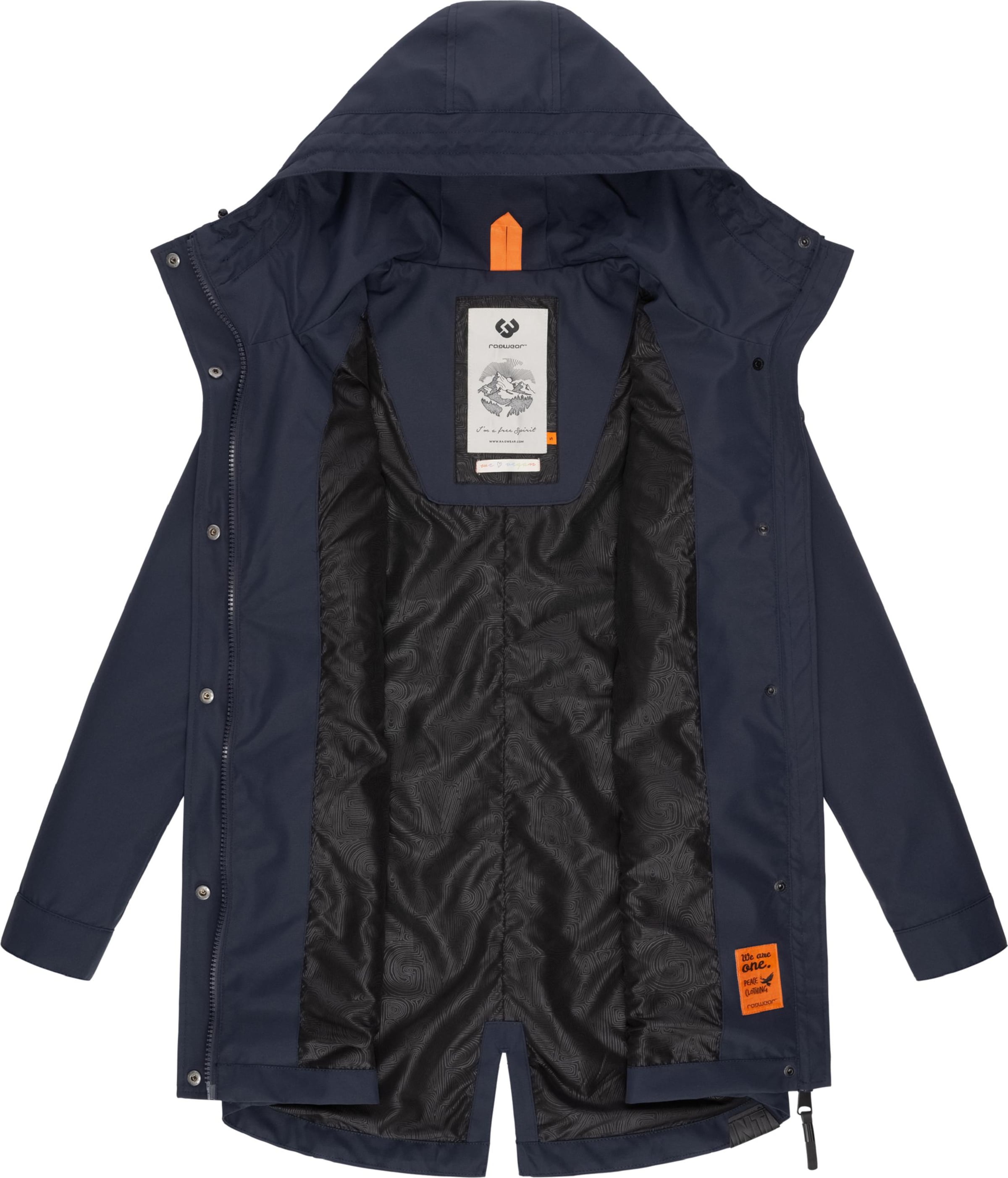 Ragwear Functionele mantel 'Begonia' in Blauw