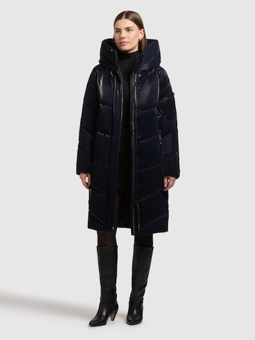 khujo Wintermantel 'Jange2 Shiny' in Blau