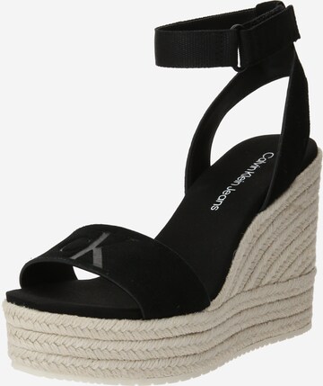 Calvin Klein Jeans Sandal i svart: framsida