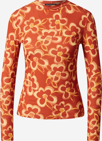 Nasty Gal Shirt in Oranje: voorkant