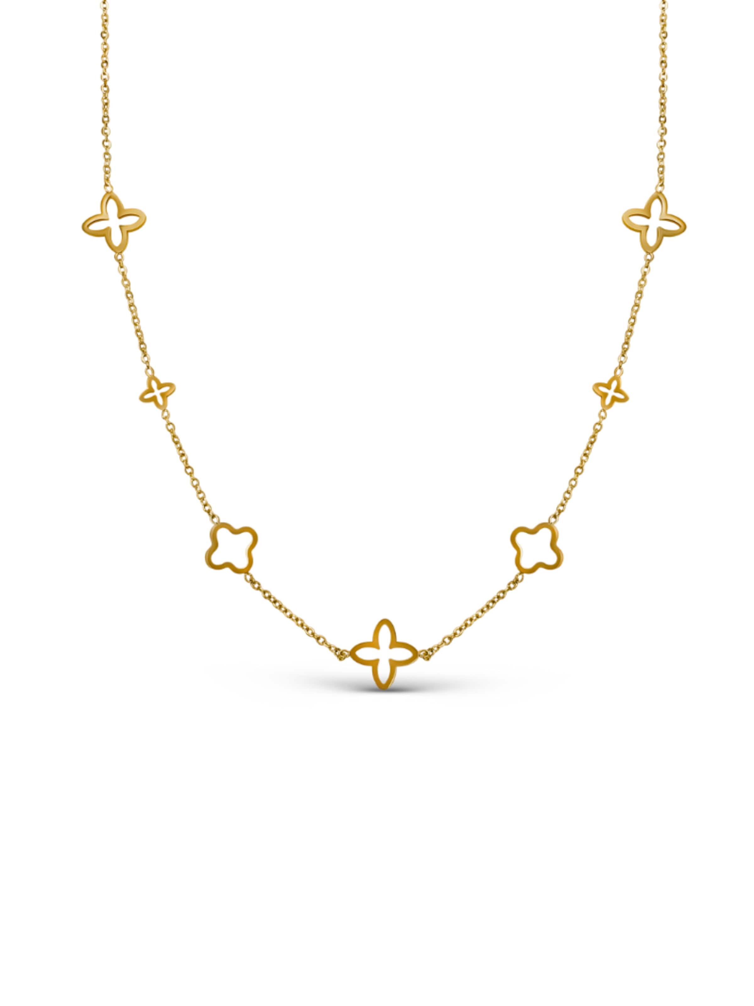 Pure Schmuck Necklace 'Clover Infinity' in Gold: front