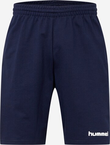 Hummel Regular Sportshorts in Blau: predná strana