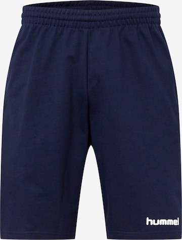 Hummel - regular Pantalón deportivo en azul: frente