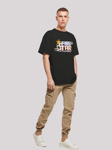 T-Shirt 'FIRSTSTAR Inc Retro Gaming SEVENSQUARED' F4NT4STIC en noir
