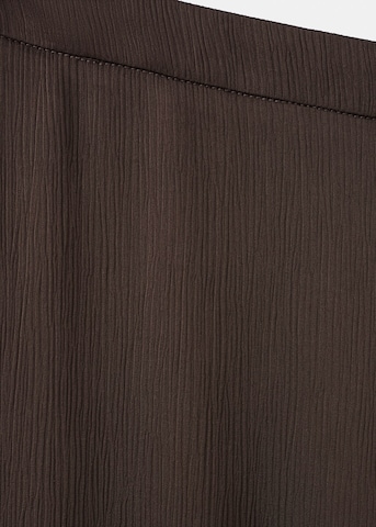 MANGO Wide Leg Hose 'Greta-a' in Braun