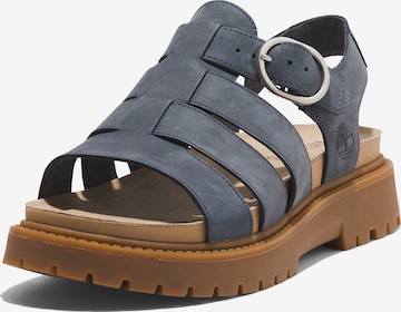 TIMBERLAND Strap Sandals 'Claire' in Blue: front
