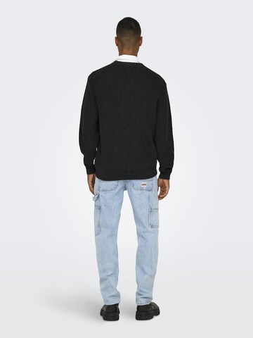 Only & Sons - Jersey 'ONSRosu' en negro