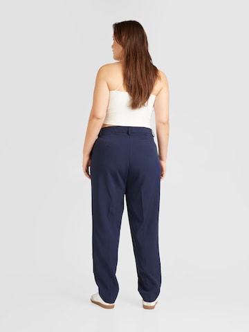 Vero Moda Curve Tapered Pleated Pants 'KAIA' in Blue