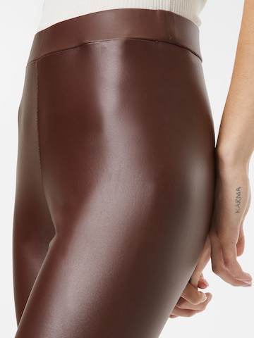 JDY Skinny Leggings 'STINE' in Brown