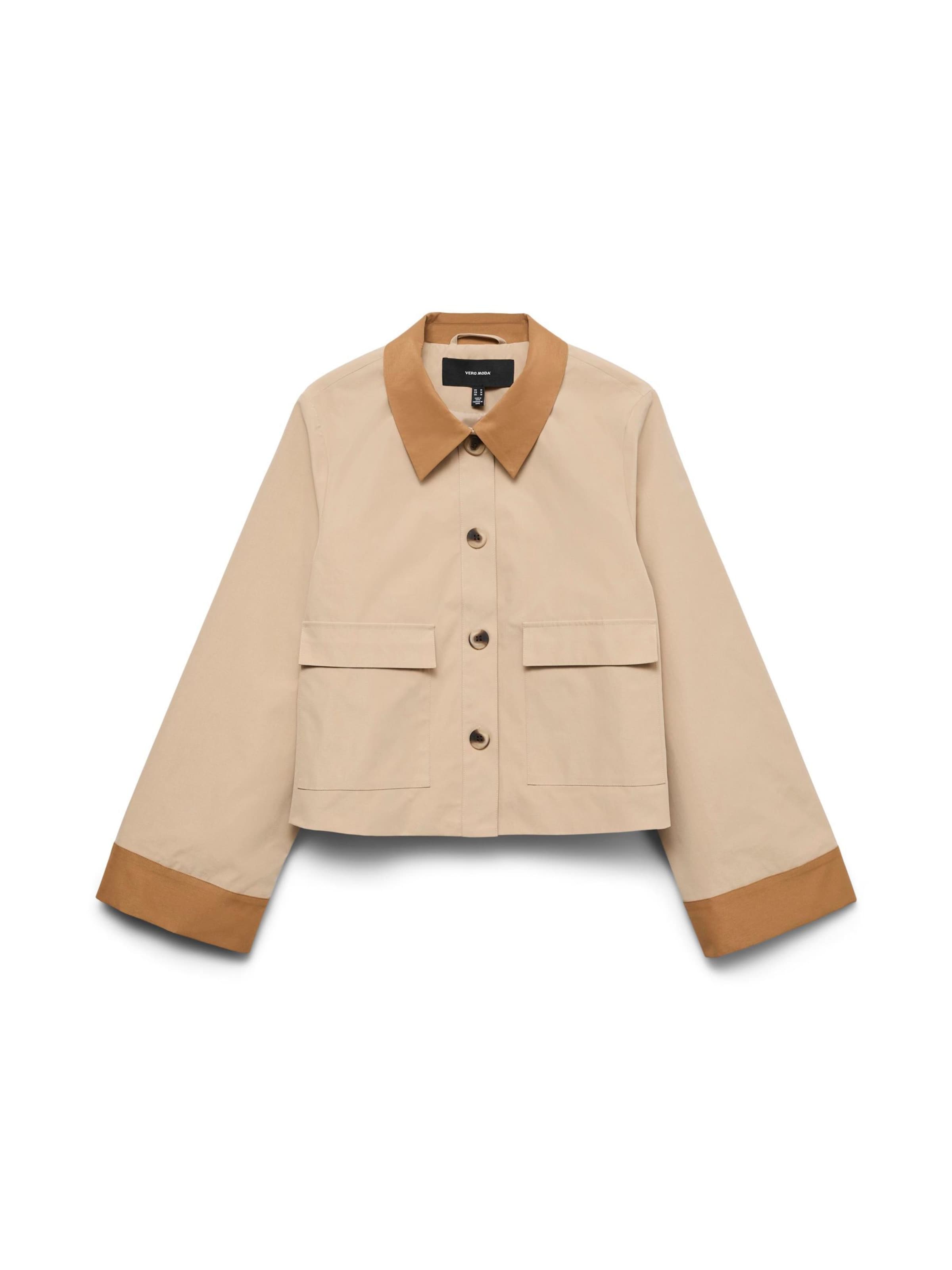VERO MODA Kurtka przejściowa 'VMVIC' w kolorze beżowy: przód