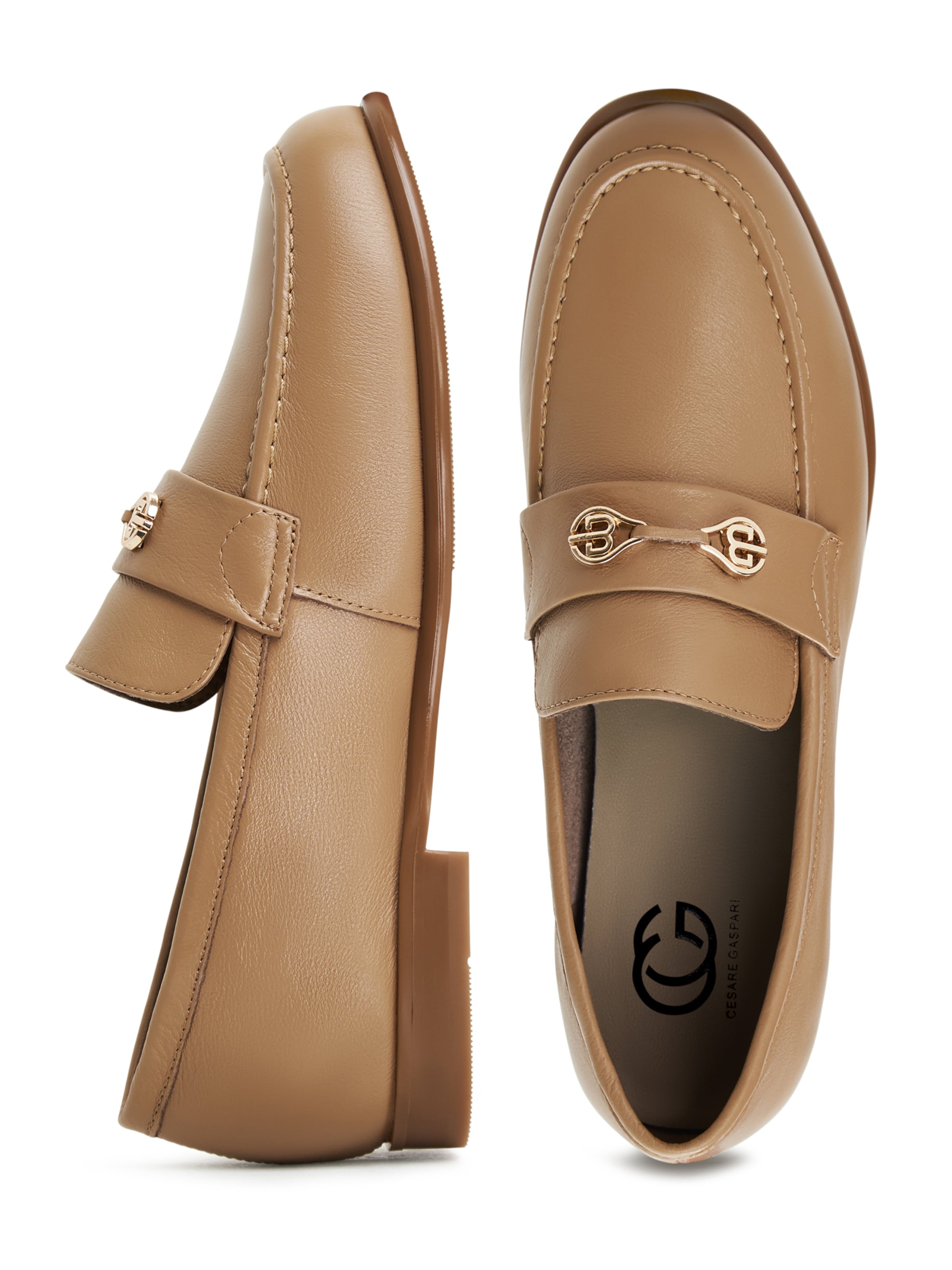 CESARE GASPARI Mokassin in Beige