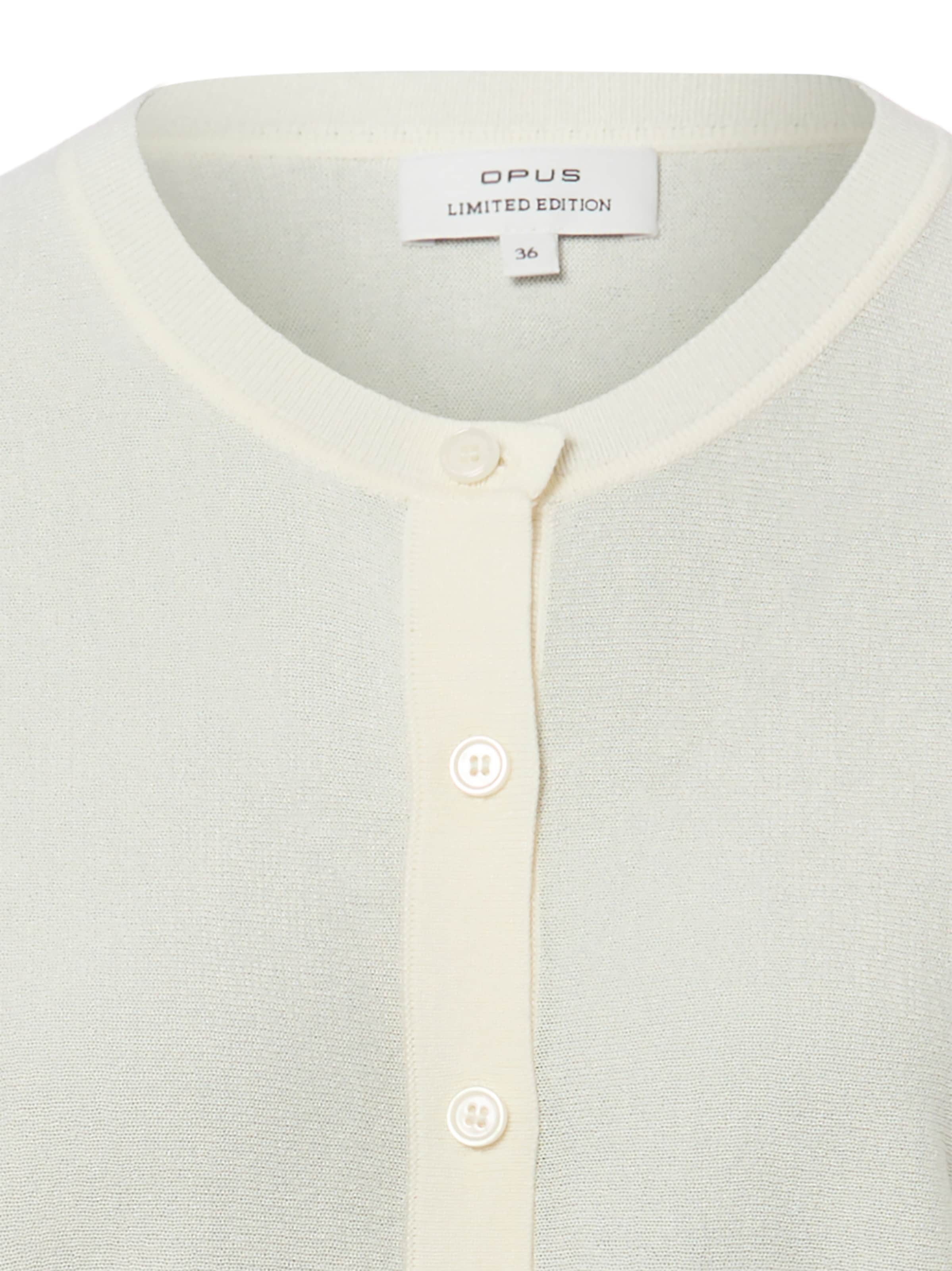 OPUS Gebreid vest in Wit