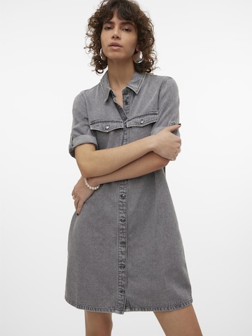 VERO MODA Shirt Dress 'Jennie' in Grey