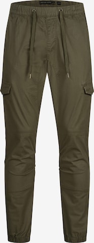 Pantalon cargo 'Pillus ' INDICODE JEANS en vert : devant