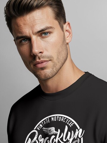 Neverless Sweatshirt 'Brooklyn Race' in Black