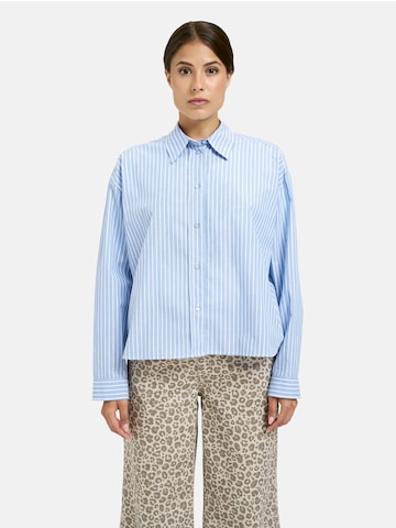 Milano Italy Bluse in Blau: Vorderseite