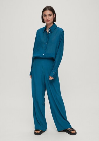 s.Oliver BLACK LABEL Wide leg Pants in Blue