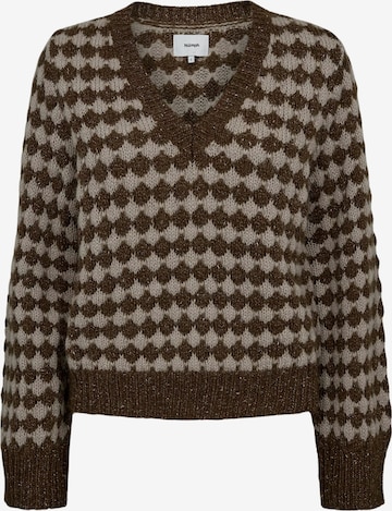 NÜMPH Svetr ' NUBILA ' – hnědá: přední strana