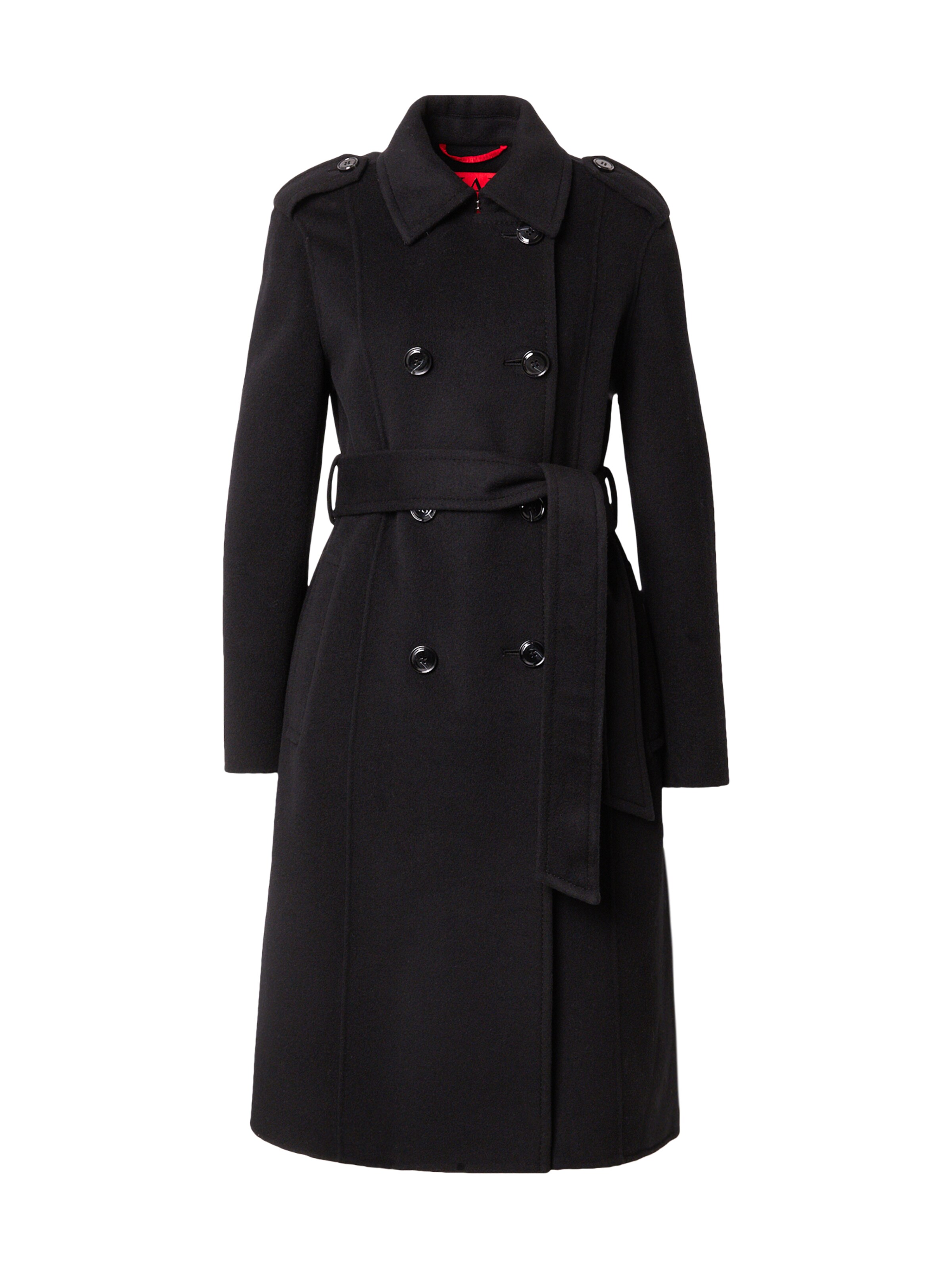 MAX&Co. Ανοιξιάτικο και φθινοπωρινό παλτό 'DAVY' σε μαύρο: μπροστά