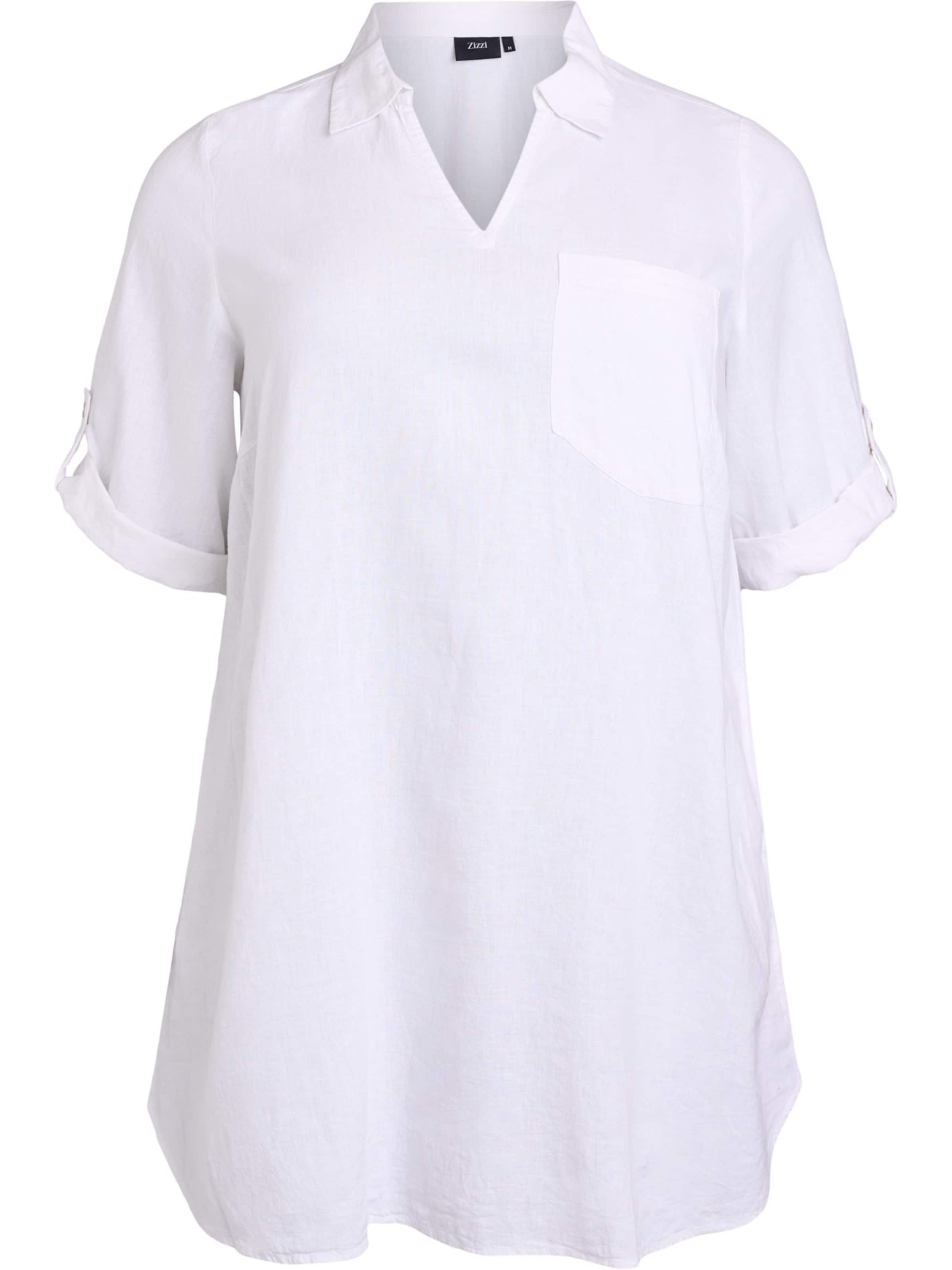 ZizziTunika 'Vlina' - bijela boja: prednji dio