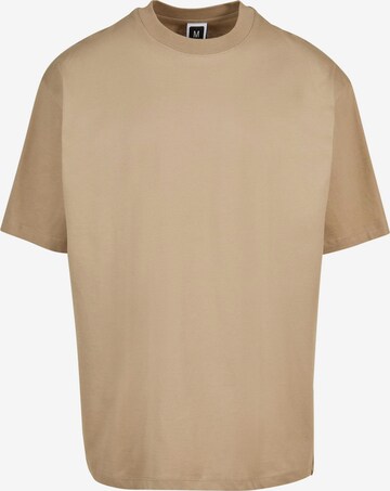 T-Shirt DEF en beige : devant