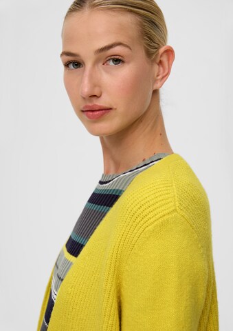 s.Oliver Knit Cardigan in Yellow